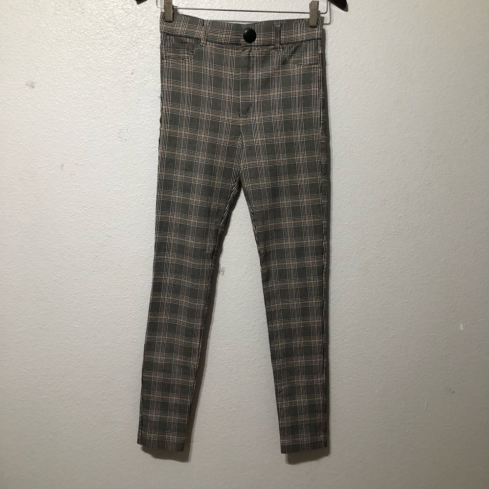 ZARA Women’s Plaid Skinny Pants
